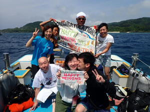 HAPPY　WEDDING　＆　㊗100DIVES