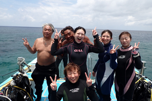 初ダイビング大成功✌