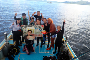 お祝いDive de リベンジ大成功✌