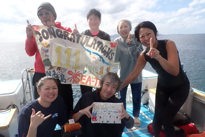 ㊗１１１Divesは最高のお天気で🌞