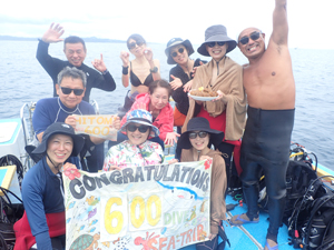 ㊗600ダイブ＆初ダイビング♬